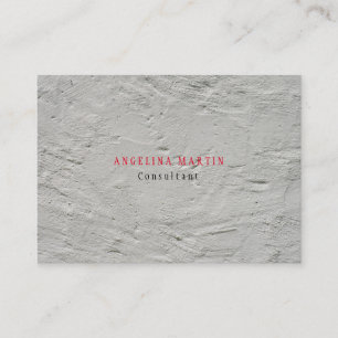 Carte De Visite Style tendance Mur gris texture minimaliste modern