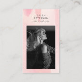 Carte De Visite Style tendance photo abstraite personnelle (Devant)