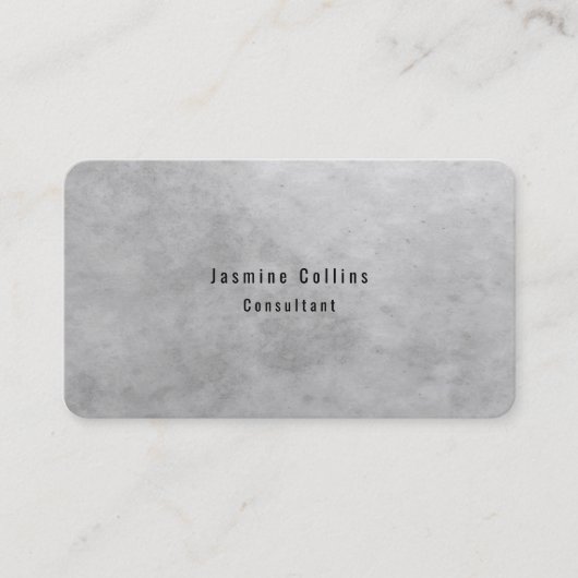 Carte De Visite Style tendance Simple simple Mur en pierre gris cl (Devant)