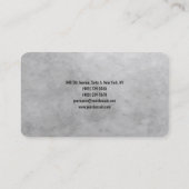 Carte De Visite Style tendance Simple simple Mur en pierre gris cl (Dos)