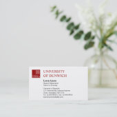 Carte De Visite Style universitaire - Maroon (Debout devant)