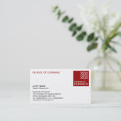 Carte De Visite Style universitaire - Maroon (Debout devant)