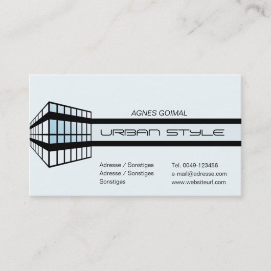 Carte De Visite Style Urban (Devant)