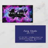 Carte De Visite Style violet Vape Shop Design unique (Devant / Derrière)