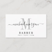 Carte De Visite Stylet simple en coiffure Stylet moderne Script Bu (Devant)