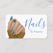 Carte De Visite Stylish Beauty Professional Nail Technician Chic (Devant)