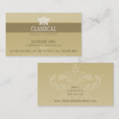 CARTE DE VISITE STYLISH :: classe fleurie 1L (Devant / Derrière)