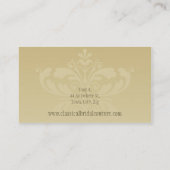 CARTE DE VISITE STYLISH :: classe fleurie 1L (Dos)