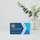 Carte De Visite Stylish Creative Arrows Business Owners (Debout devant)