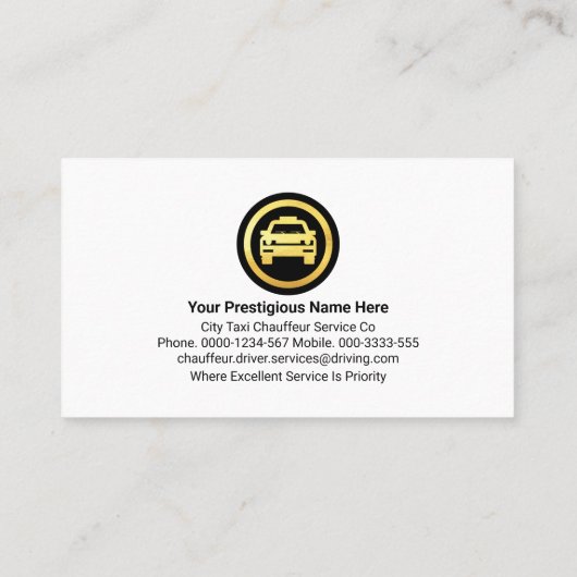 Carte De Visite Stylish Luxurious Gold Curve Wave Driving (Dos)