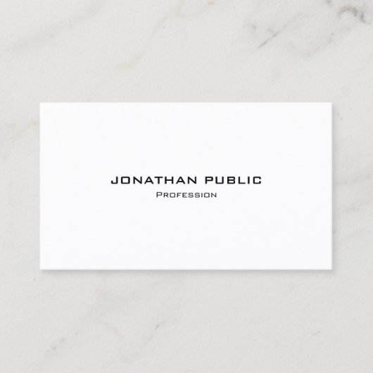 Carte De Visite Stylish Modern Minimal Template Contact With Us (Devant)