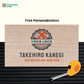 Carte De Visite Stylish Modern Wood Construction Handyman Carpente