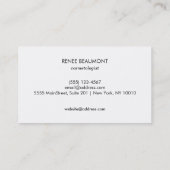 Carte De Visite Stylish Red Kissing Lips Noir et Blanc rayé (Dos)