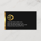 Carte De Visite Stylish Red Trapezium Layers Business Owner (Dos)