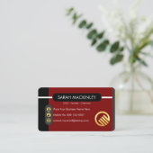 Carte De Visite Stylish Startup Global Enterprise (Debout devant)