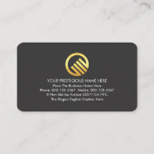 Carte De Visite Stylish Startup Global Enterprise (Dos)