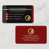 Carte De Visite Stylish Startup Global Enterprise COO (Devant / Derrière)
