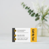 Carte De Visite Stylish Taxi Buttons Cab Driver (Debout devant)