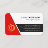 Carte De Visite Stylish Trapezium Layer Business Owners (Devant)