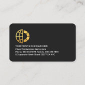 Carte De Visite Stylish Trapezium Layer Business Owners (Dos)