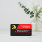 Carte De Visite Stylish Trapezium Layers Business Owner (Debout devant)