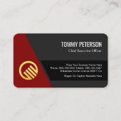 Carte De Visite Stylish Trapezium Layers Business Owner (Devant)