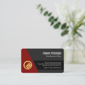 Carte De Visite Stylish Trapezium Layers Business Owner (Debout devant)