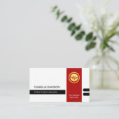 Carte De Visite Stylist Template Office Manager Template (Debout devant)