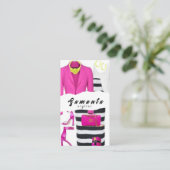 Carte de visite Styliste (Debout devant)