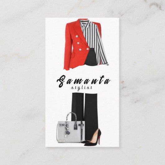 Carte de visite Styliste (Devant)