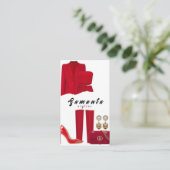 Carte de visite Styliste (Debout devant)