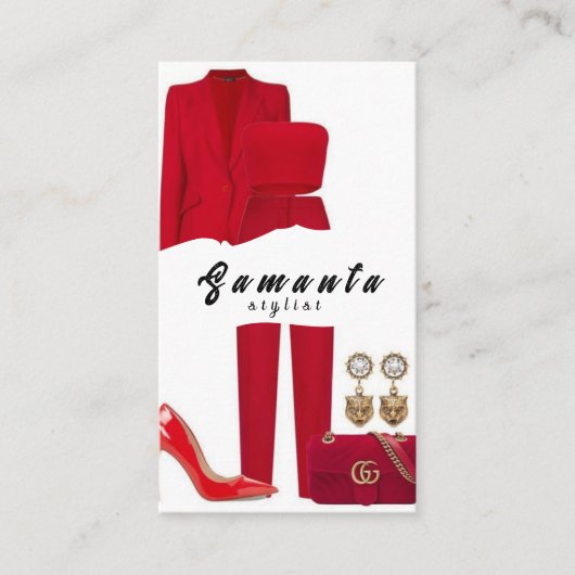 Carte de visite Styliste (Devant)