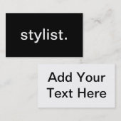 Carte De Visite Styliste (Devant / Derrière)