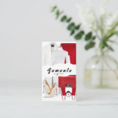 Carte de visite Styliste (Debout devant)