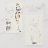 Carte De Visite Styliste - affaires (Devant / Derrière)