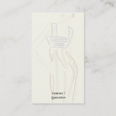 Carte De Visite Styliste - affaires (Dos)