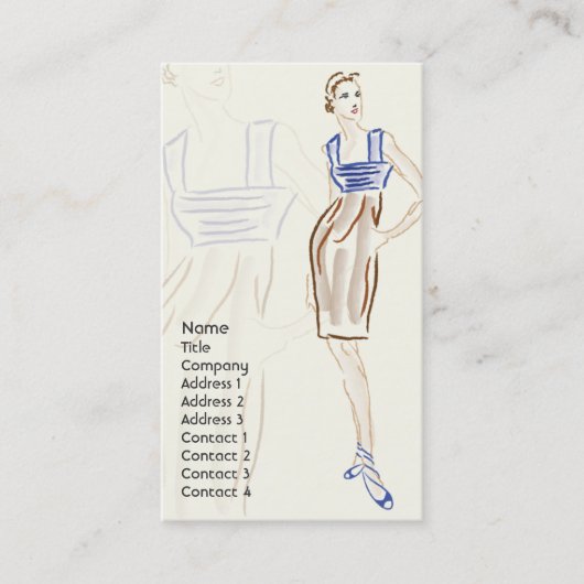 Carte De Visite Styliste - affaires (Devant)