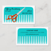 Carte De Visite Styliste/coiffeur (Devant / Derrière)