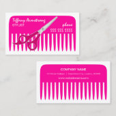 Carte De Visite Styliste/coiffeur (Devant / Derrière)