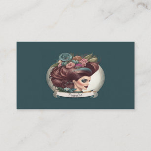 Carte De Visite Styliste de cheveux Beauté Parlant Salon Fournitur