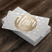 Styliste de cheveux Gold Cercle Dots d'argent mode