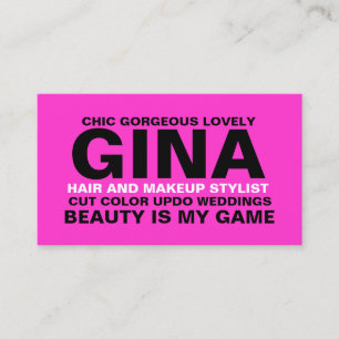 Carte De Visite Styliste de maquillage de 311 cheveux, etc.