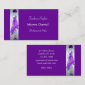 Carte De Visite Styliste de mode (Devant / Derrière)