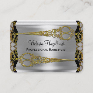 Carte De Visite Styliste en coiffure français d'ombre de doubles