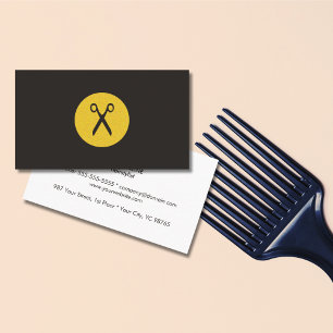 Carte De Visite Styliste en coiffure minimaliste moderne de logo