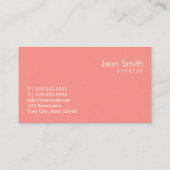 Carte de visite Styliste Girly Pink (Dos)