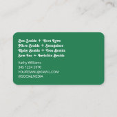 Carte De Visite Styliste Loctician Dreadlock (Dos)