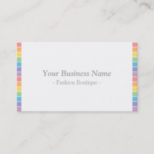 Carte De Visite Styliste moderne minimaliste de mode d'arc-en-ciel