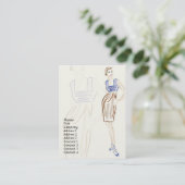 Carte De Visite Styliste - potelé (Debout devant)