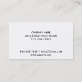 Carte De Visite Styliste | Script Gold (Dos)